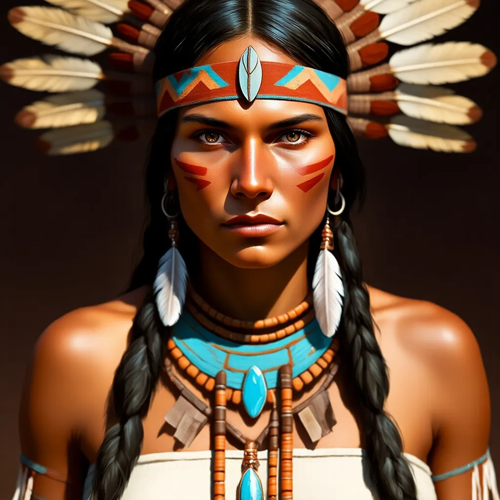 Native American Traditional Regalia AI Image Generated by iCreat AI