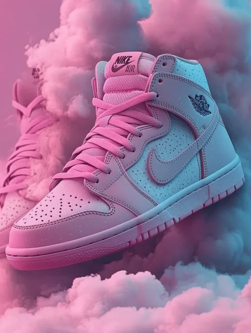 Pastel Air Jordans on Clouds