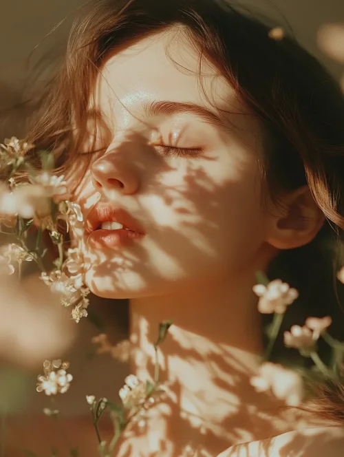 
Sunlight Among Blossoms