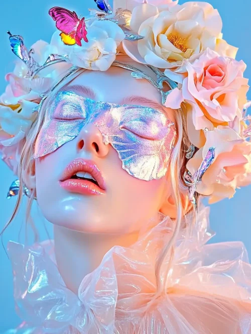 Dreamy Butterfly Floral Crown