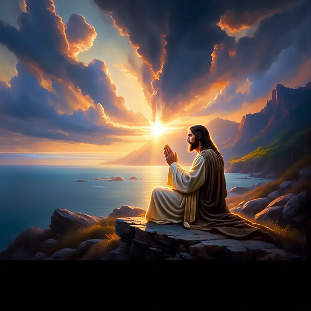 Prayer Before the Rising Sun AI Image Generated by iCreat AI AI Image ...