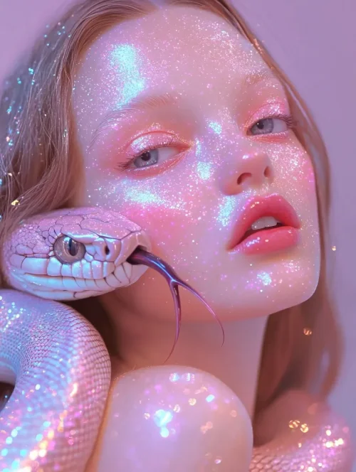 Enchanted Glitter Snake