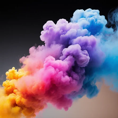 Vibrant Colorful Smoke Clouds